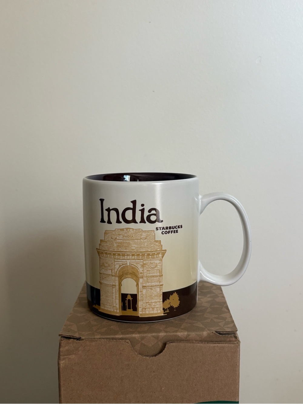 Starbucks Mug India Coffee Collector Series  16 oz Coffee Cup